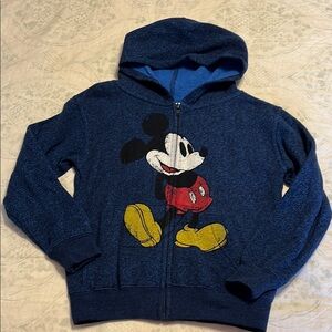 Kids Blue Disney Hoodie with Mickey Mouse